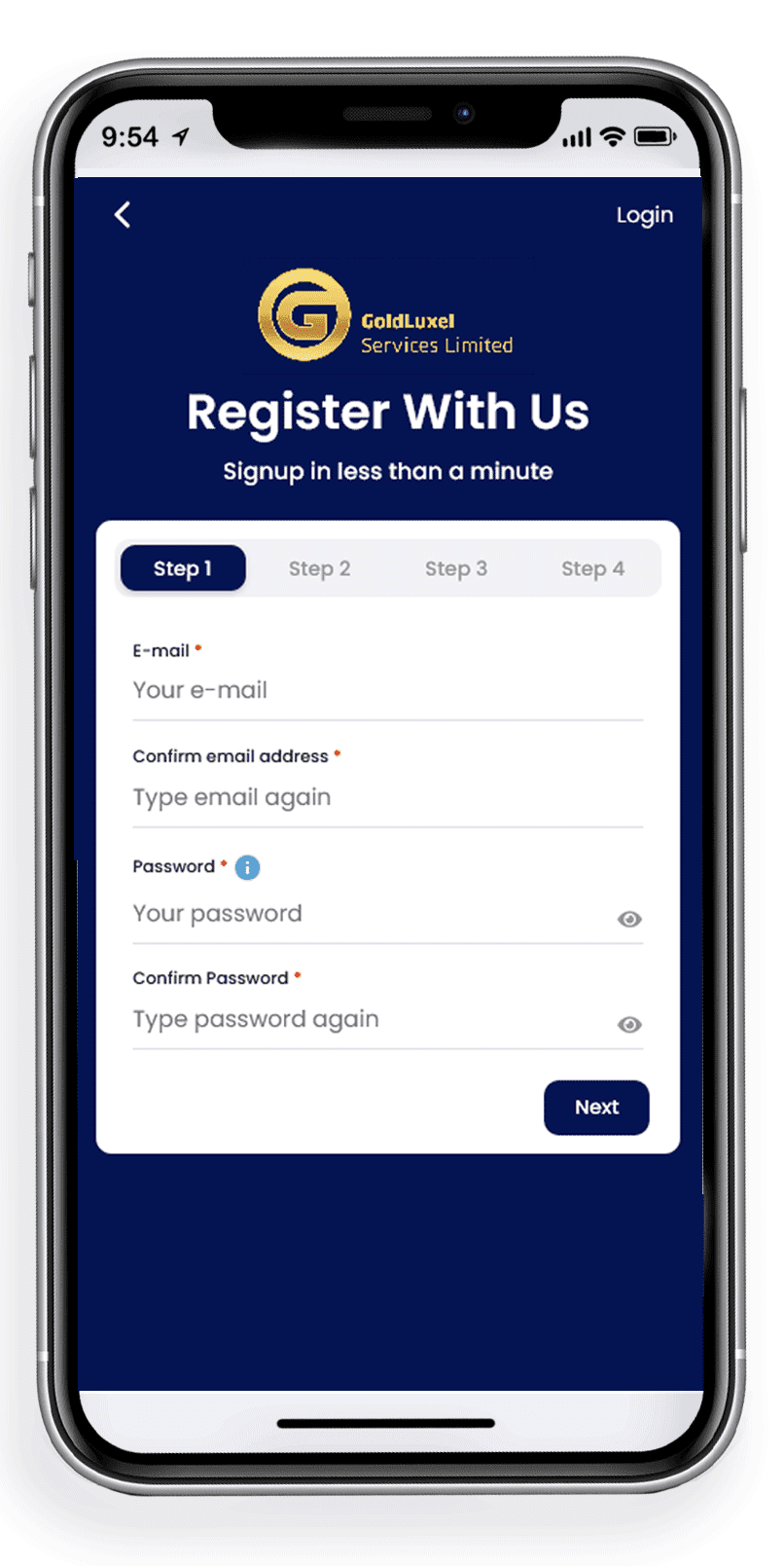 Easy Registration with GoldLuxel Services